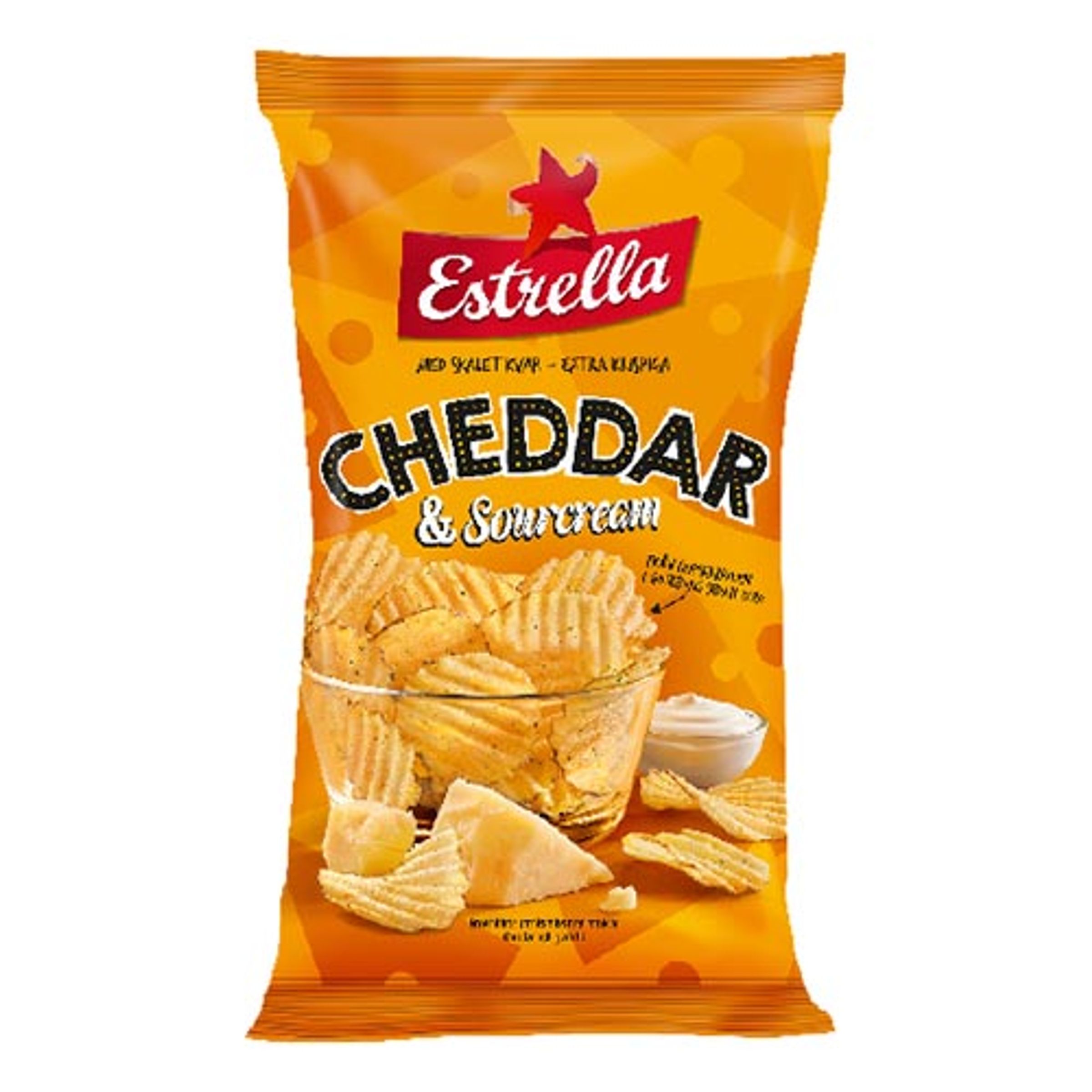 Estrella Cheddar & Sourcream Chips - 175 gram