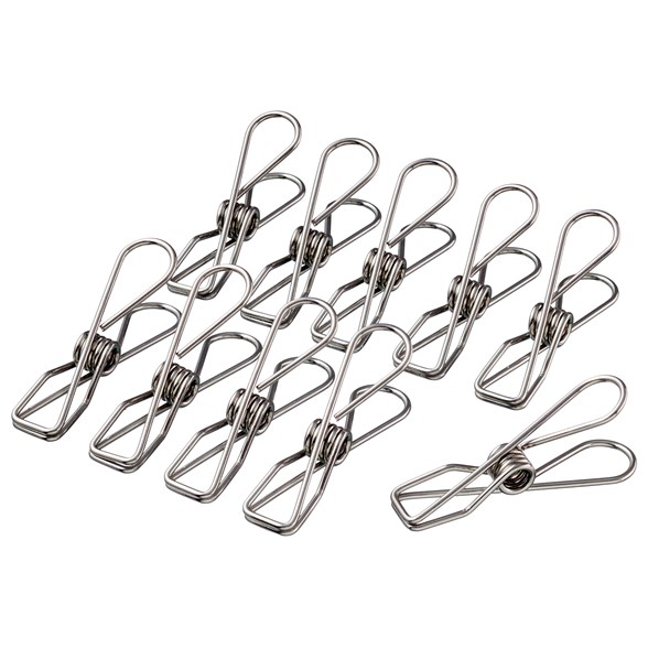 Pulito Klädnypa / Klämma Rostfritt stål, 10-pack