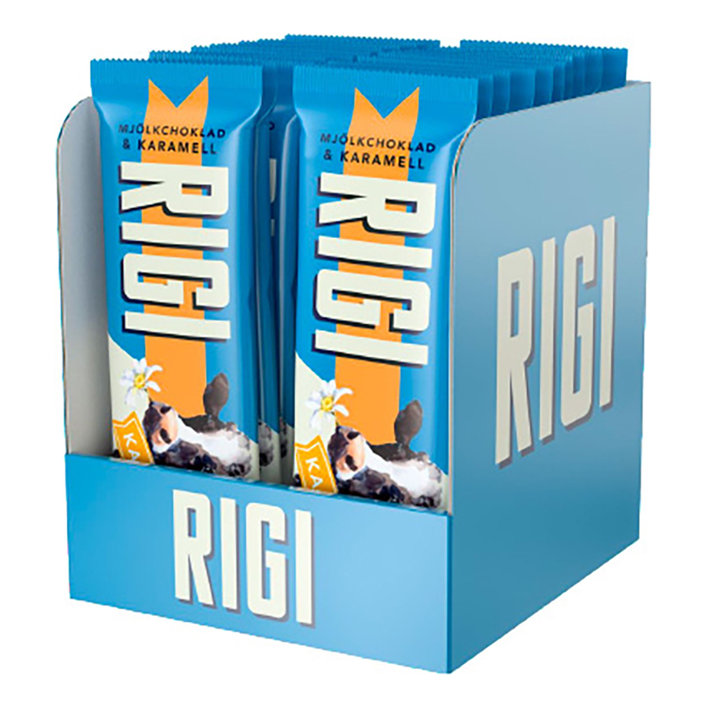 Rigi Karamell Chokladbit - 20-pack