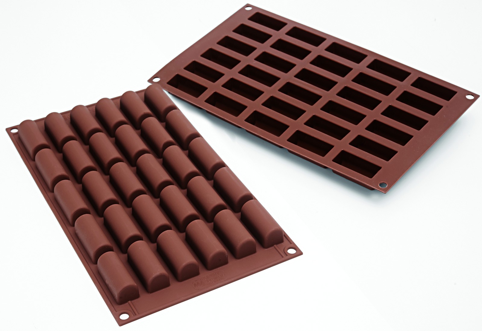 Silikomart Silikonform Mini Bûche, Halvcylinder