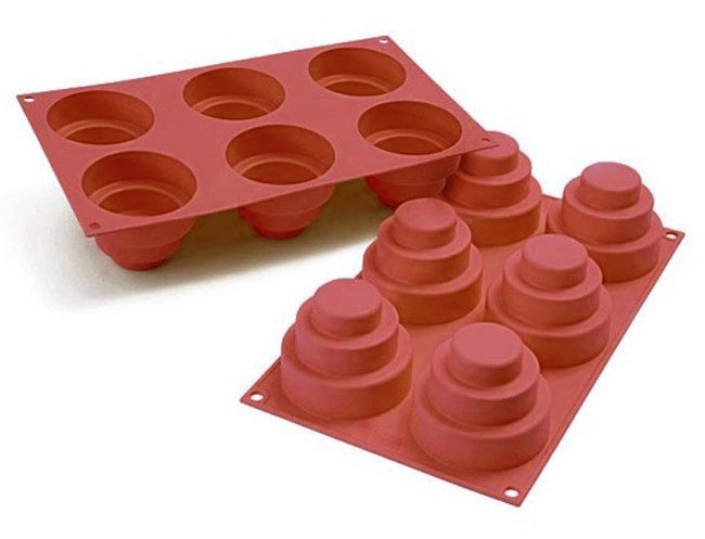 Silikomart Silikonform Mini Wonder Cakes Round, minitårtor