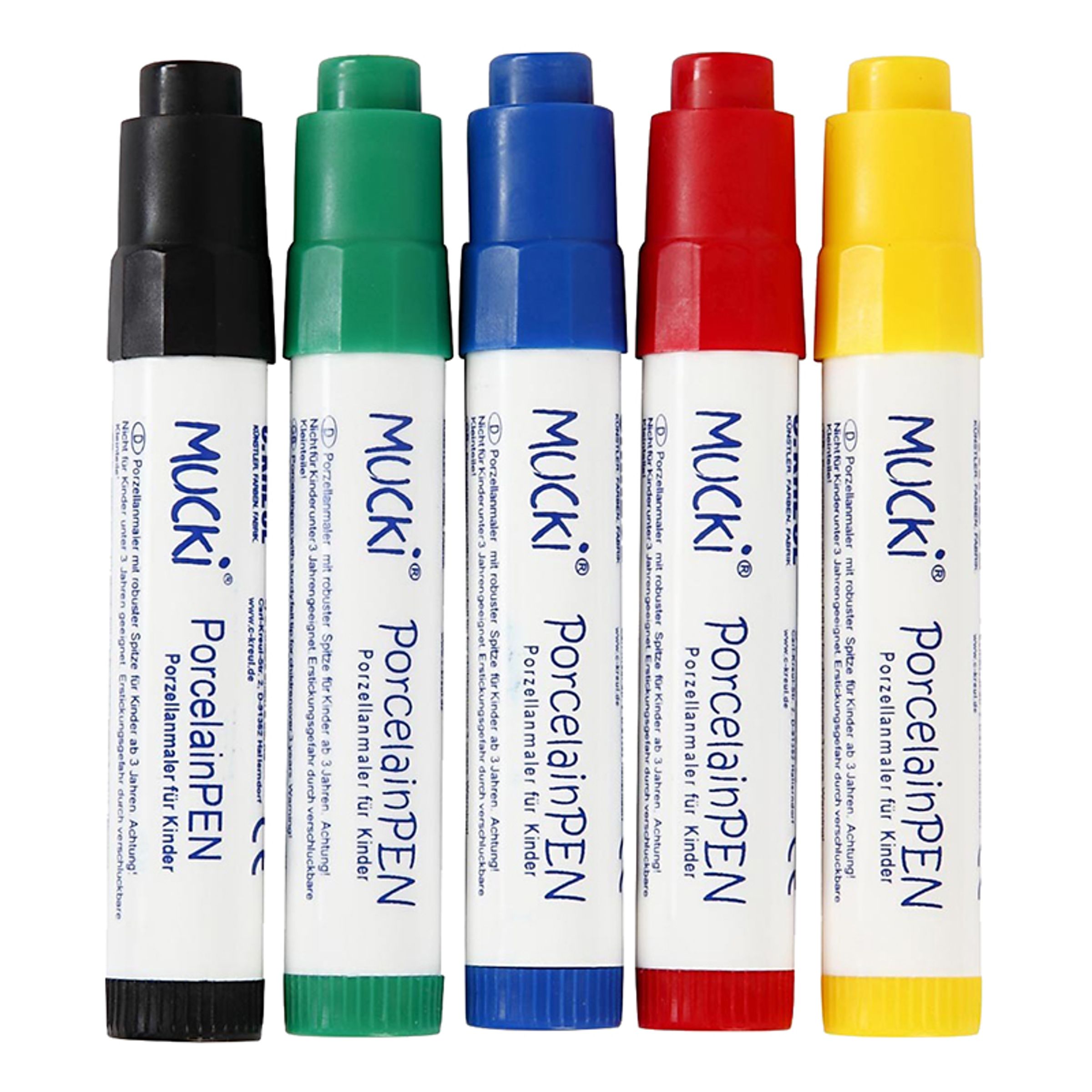 Mucki Glas & Porslinstusch - 5-pack