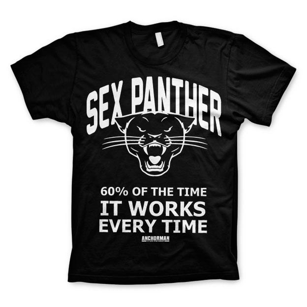 Anchorman Sex Panther T-Shirt Svart