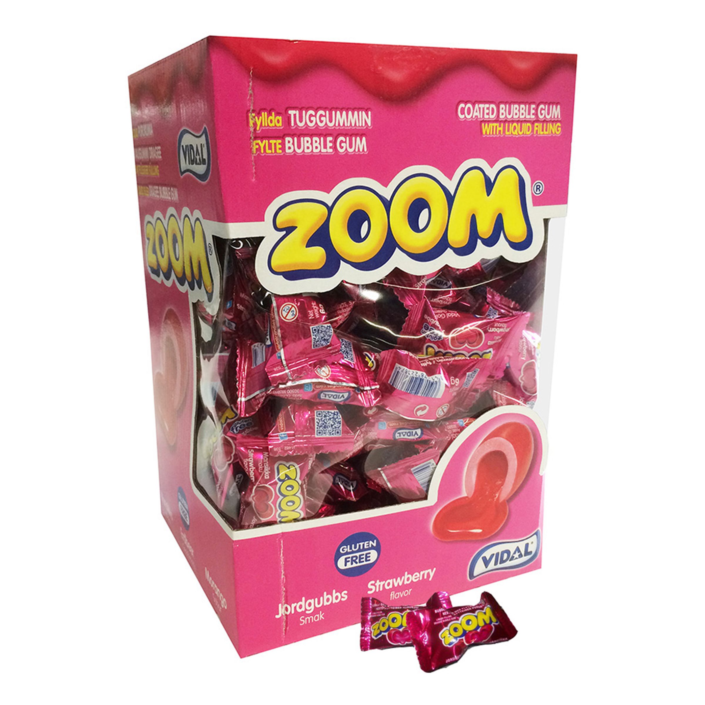 Zoom Tuggummi Jordgubb Storpack - 150-pack