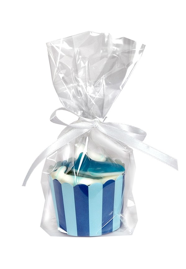 Godis Cupcakes - Blå randig