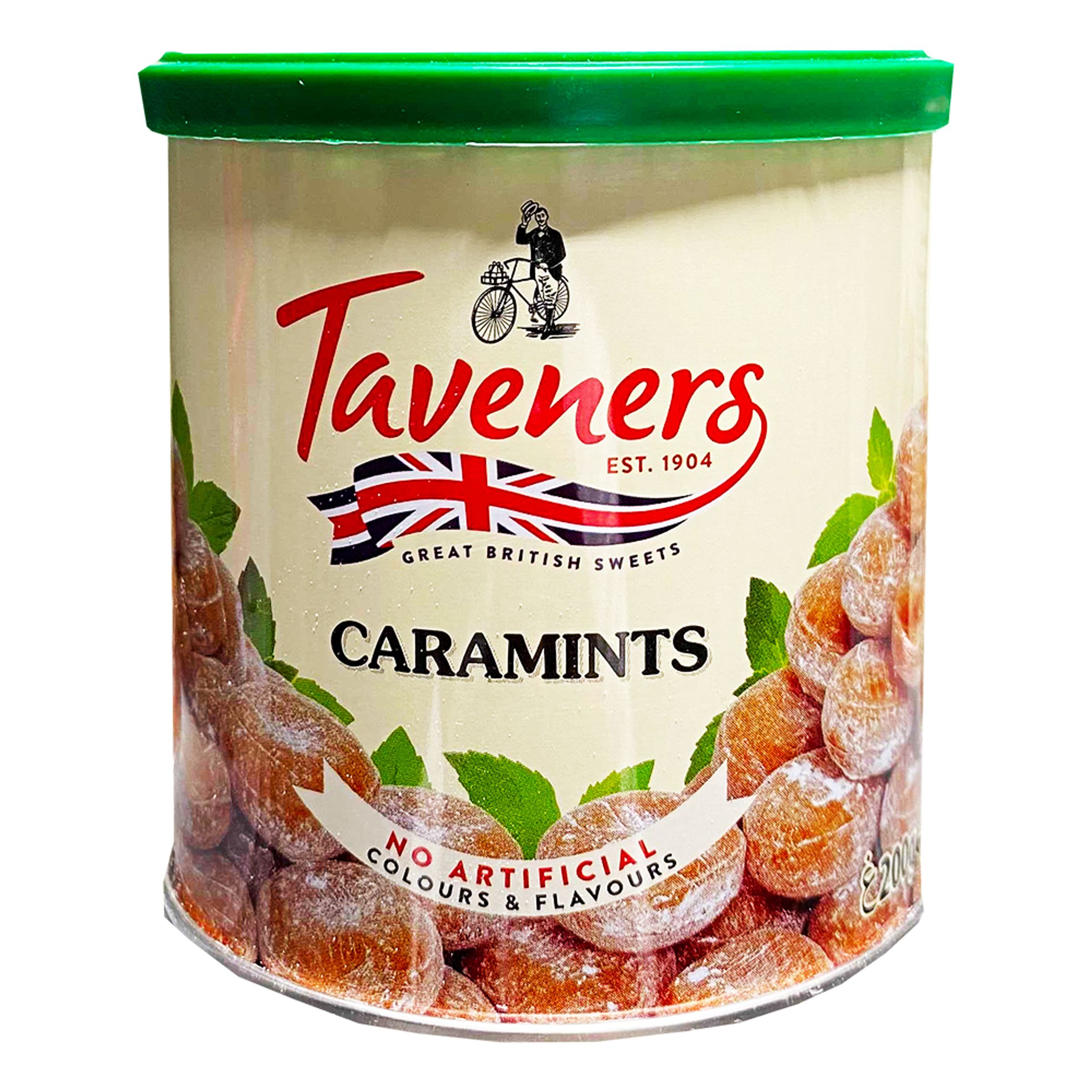 Taveners Caramint Drops i Burk - 200 gram