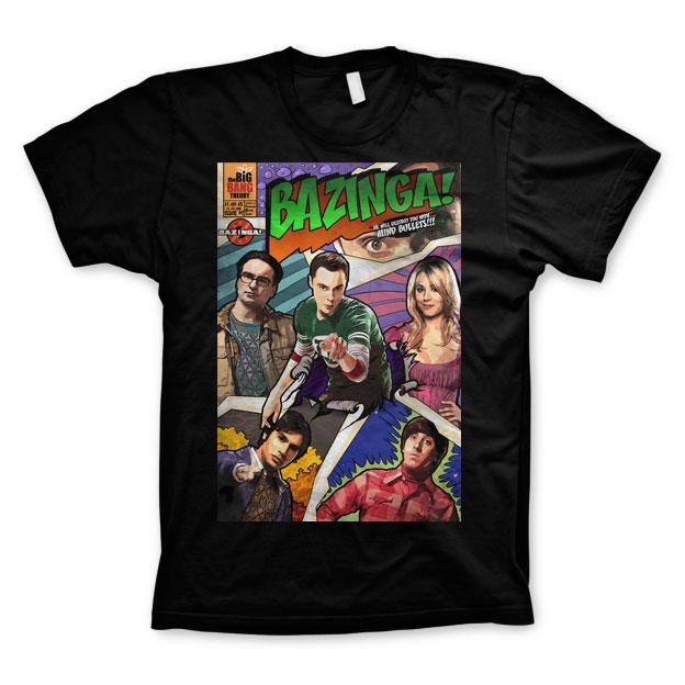 Big Bang Theory - Bazinga Comic Cover T-Shirt