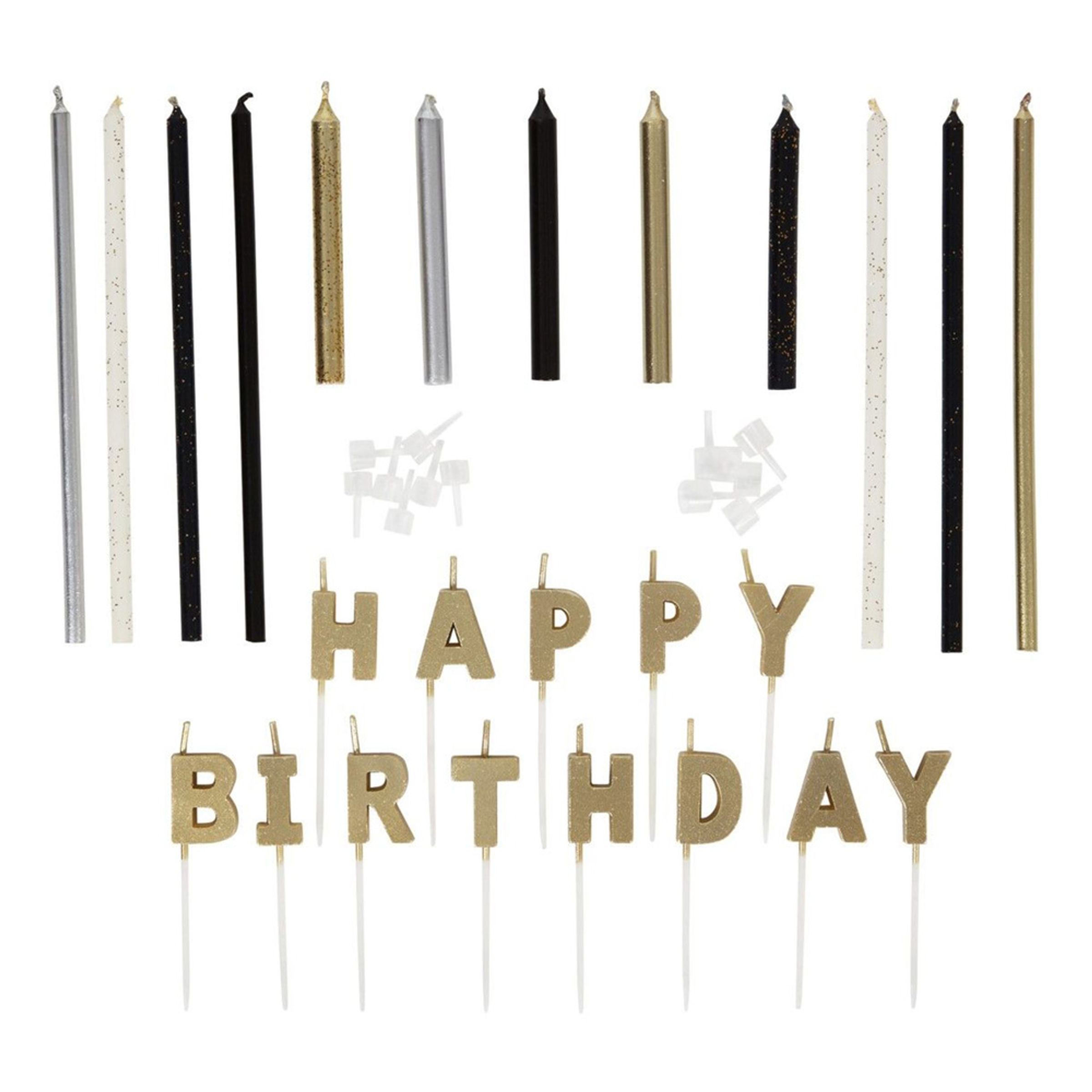 Wilton Tårtljus Happy Birthday Kit - 25-pack