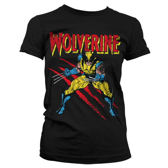 Wolverine Scratches Girly T-Shirt Svart