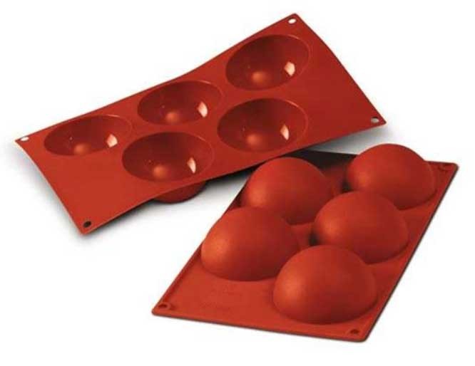 Silikonform Semisfär Kupol, jumbo - Ø8 cm - Silikomart