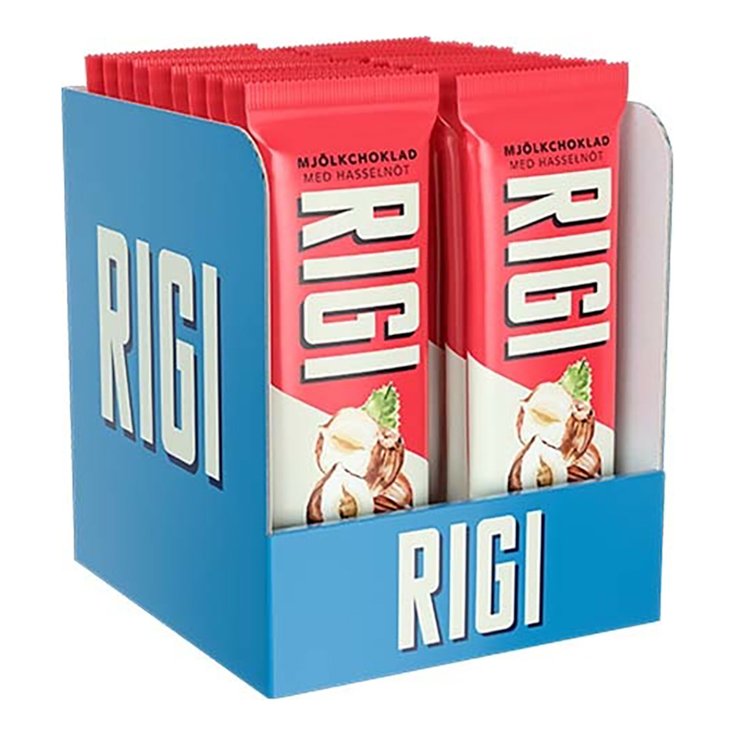 Rigi Hasselnöt Chokladbit - 20-pack
