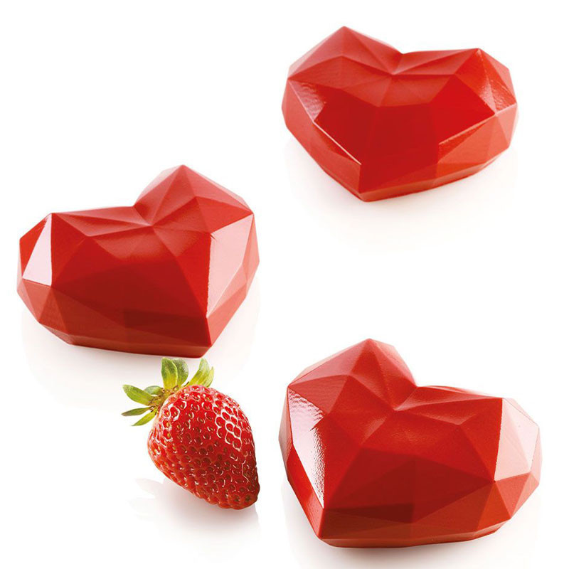 Amorini Origami Silikonform hjärta - Silikomart