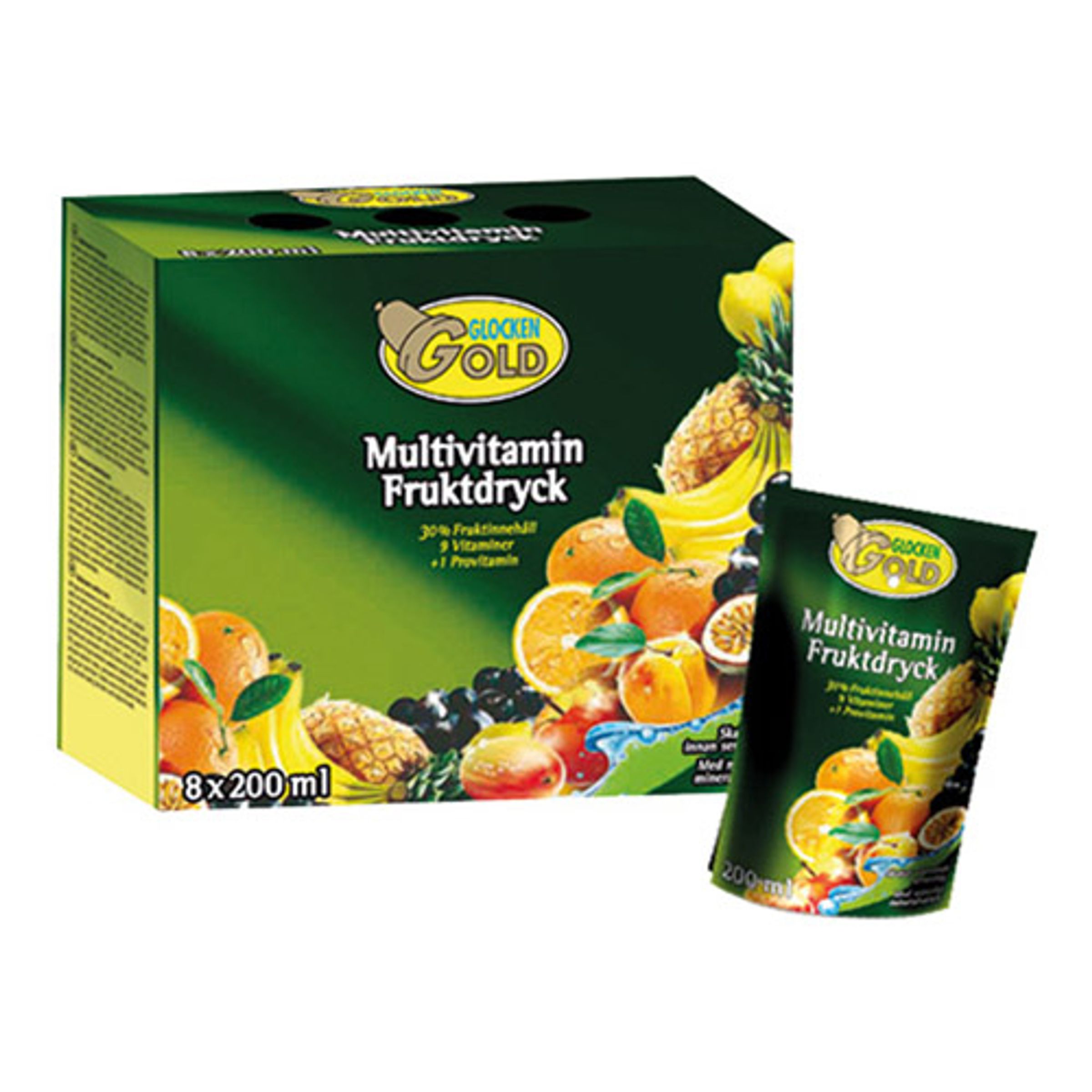 Glocken Gold Multivitamin Fruktdryck - 8-pack