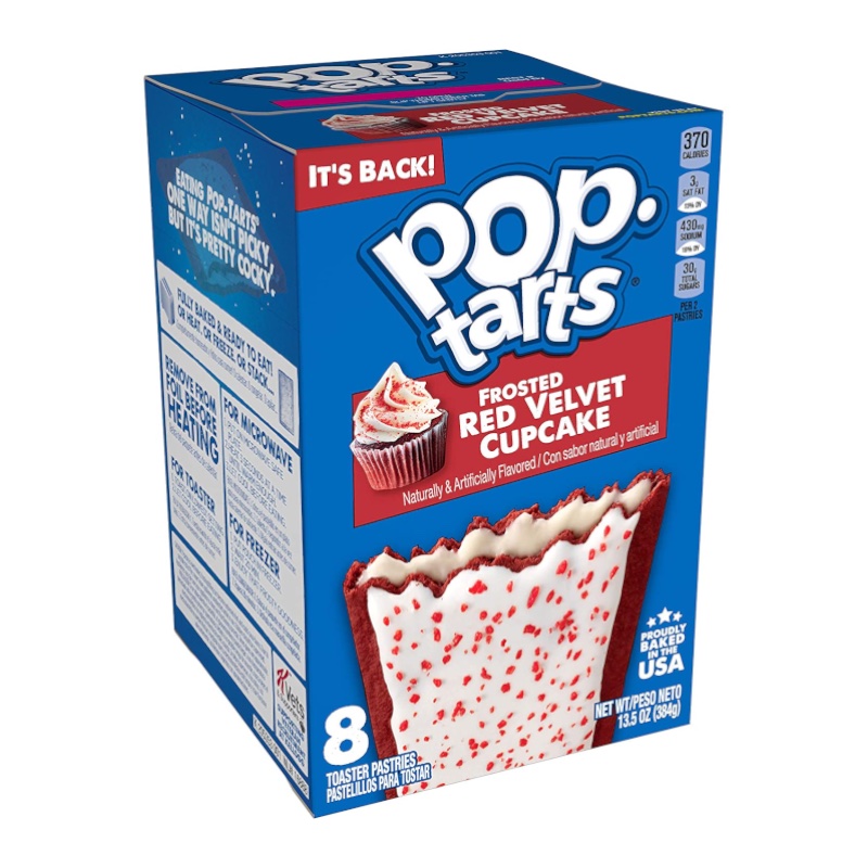 Kelloggs Pop-Tarts Frosted Red Velvet Cupcake 384g