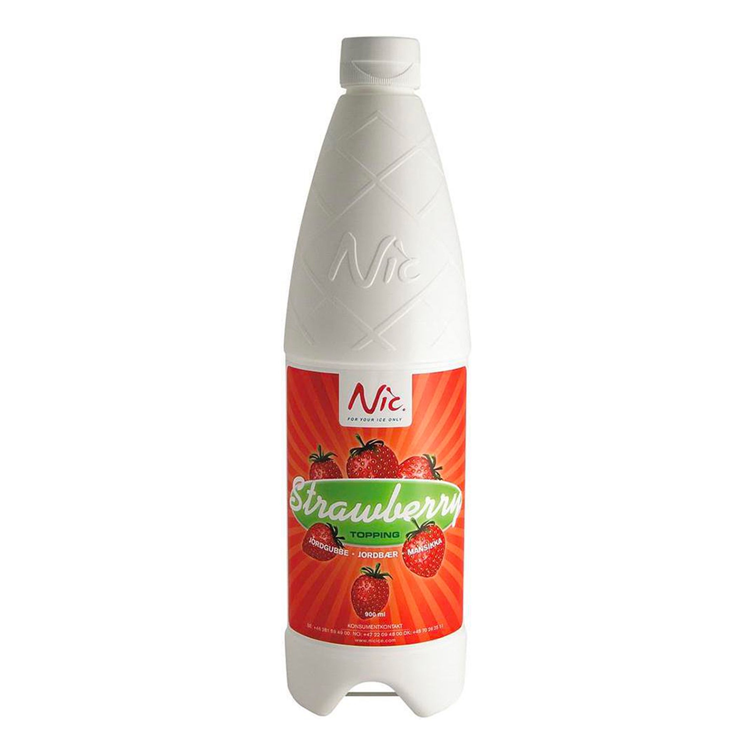 Nic Topping Jordgubb - 900 ml
