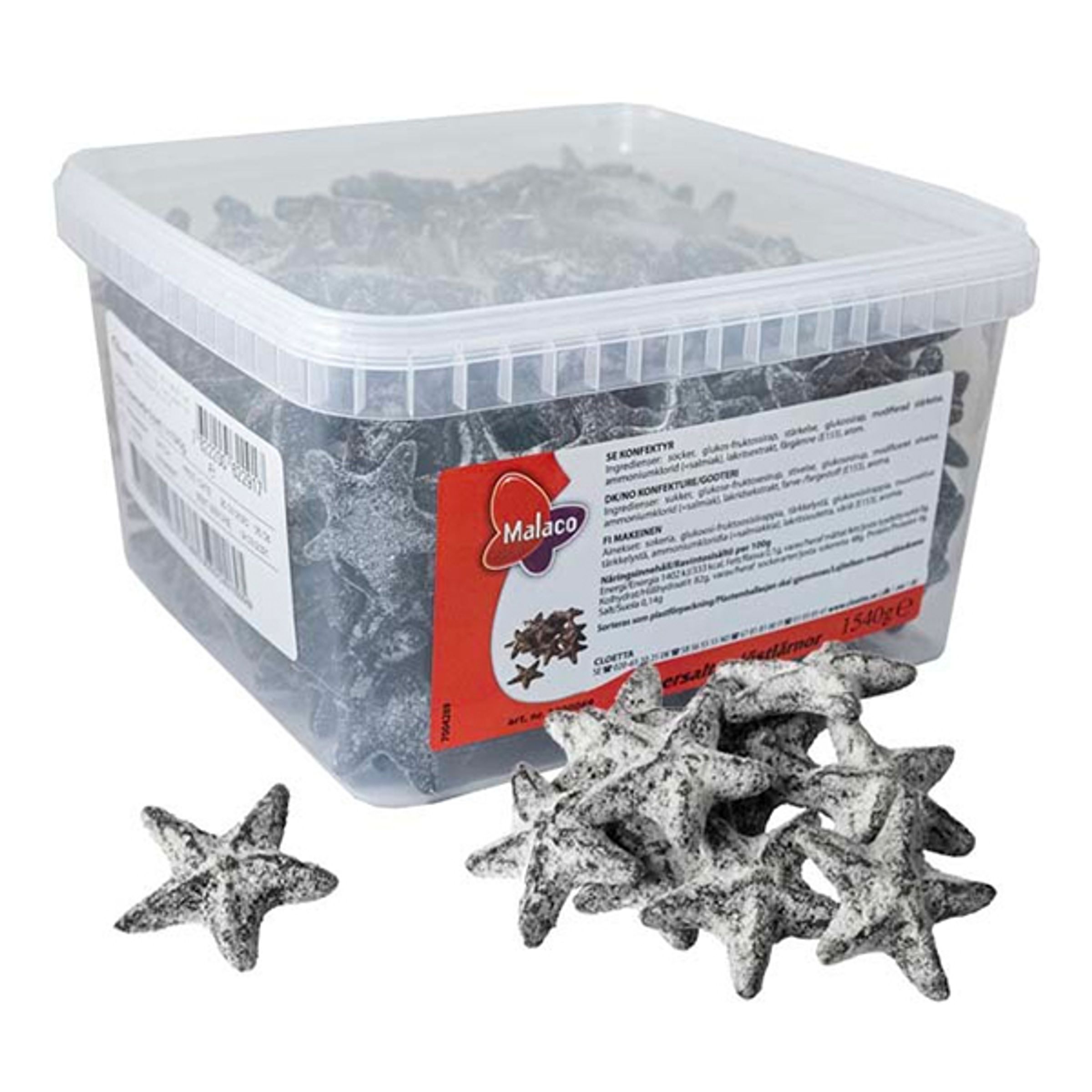 Supersalta Sjöstjärnor Storpack - 1,54 kg