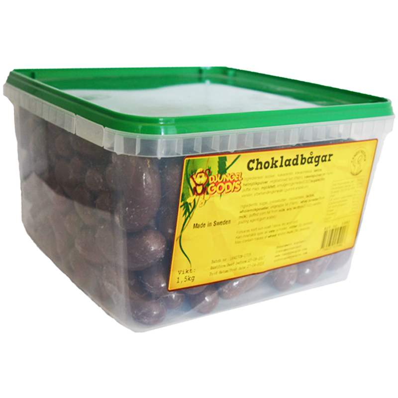 Hel Låda Godis Chokladbågar 1,5kg - 38% rabatt