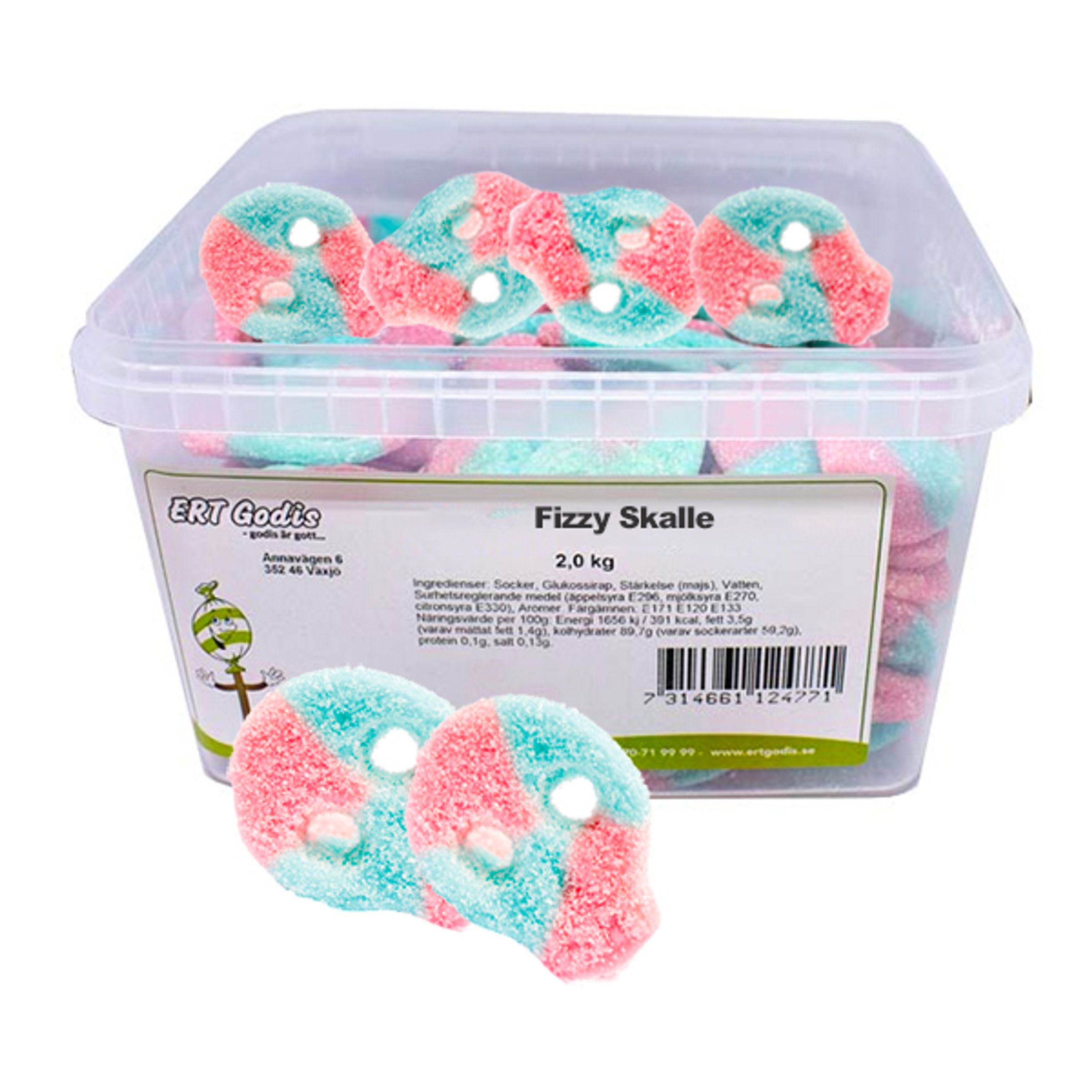 Fizzy Skalle Godis Storpack - 2 kg