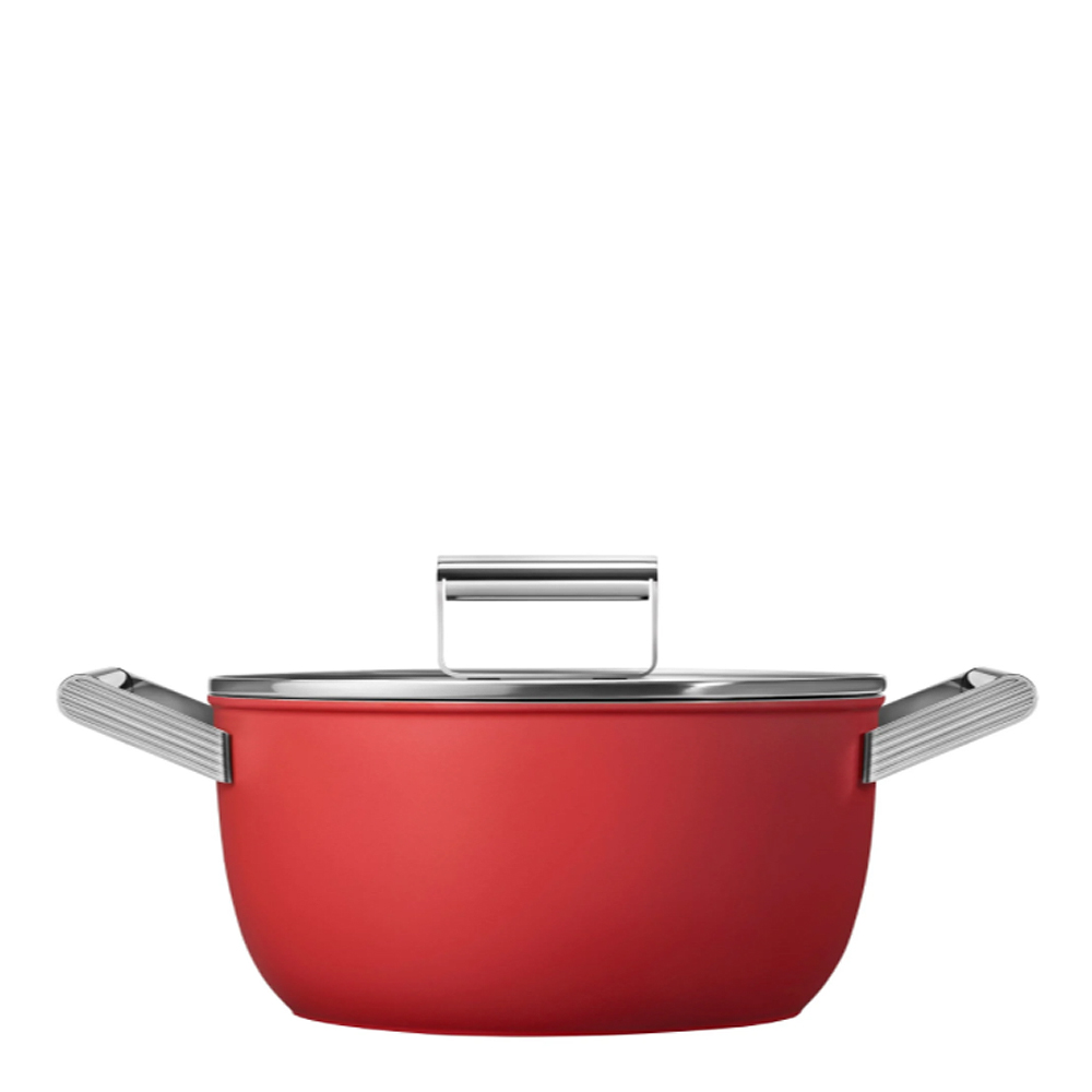 Smeg - Smeg 50's Style Kastrull Lock 24 cm Röd