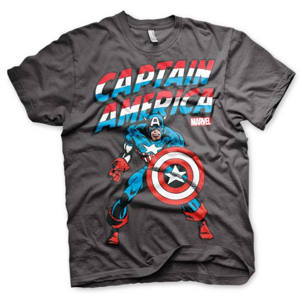 Captain America T-Shirt Mörkgrå