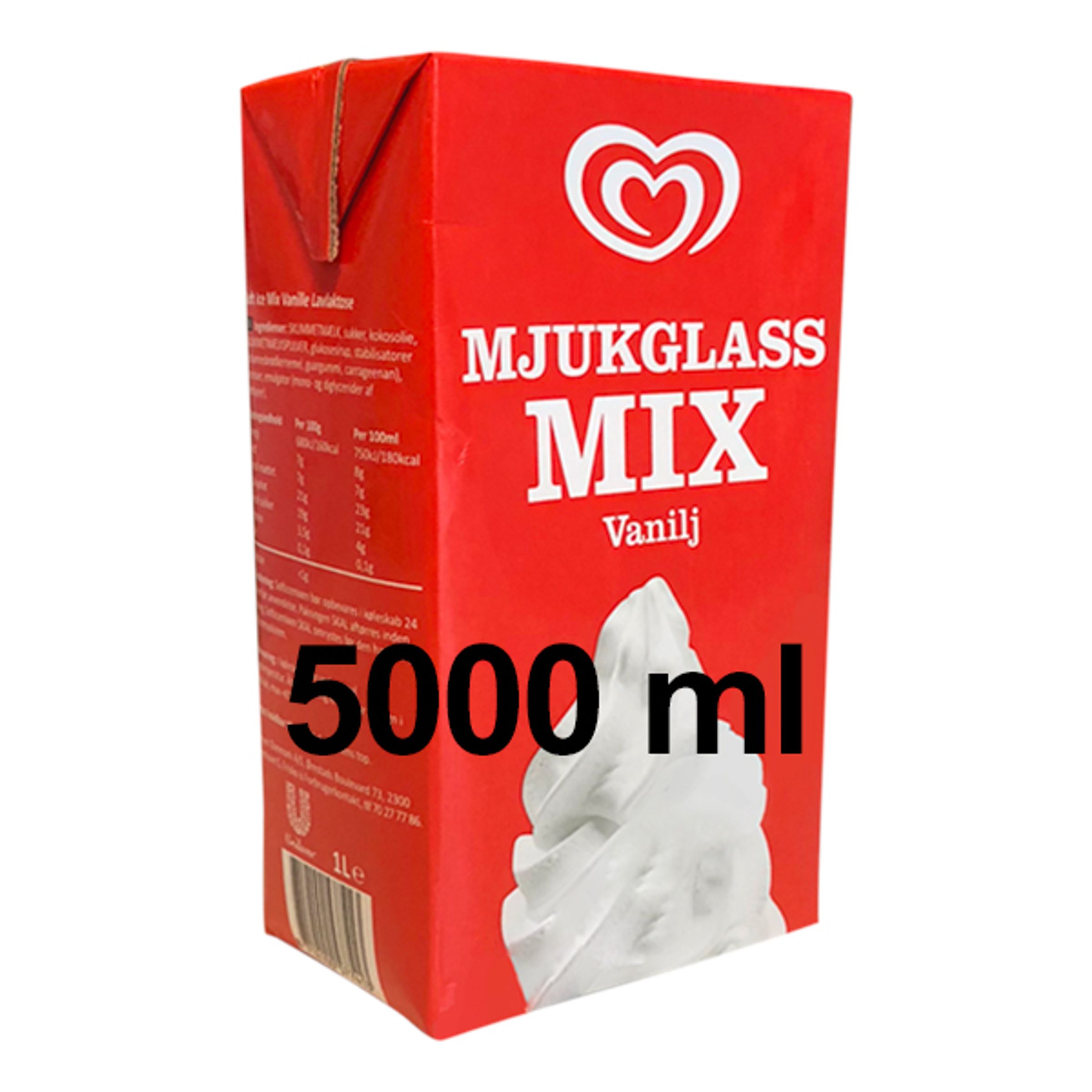 GB Mjukglassmix Vanilj - 5 liter