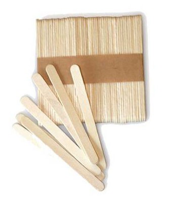 100-pack glasspinnar i trä, 11,3 cm - Silikomart
