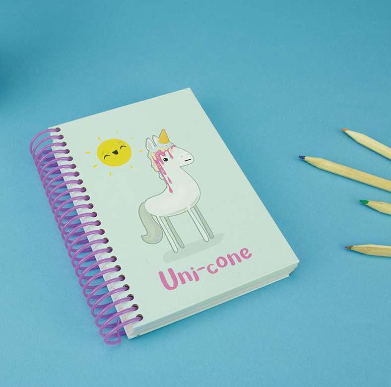 Unicone Anteckningsbok Kawaii