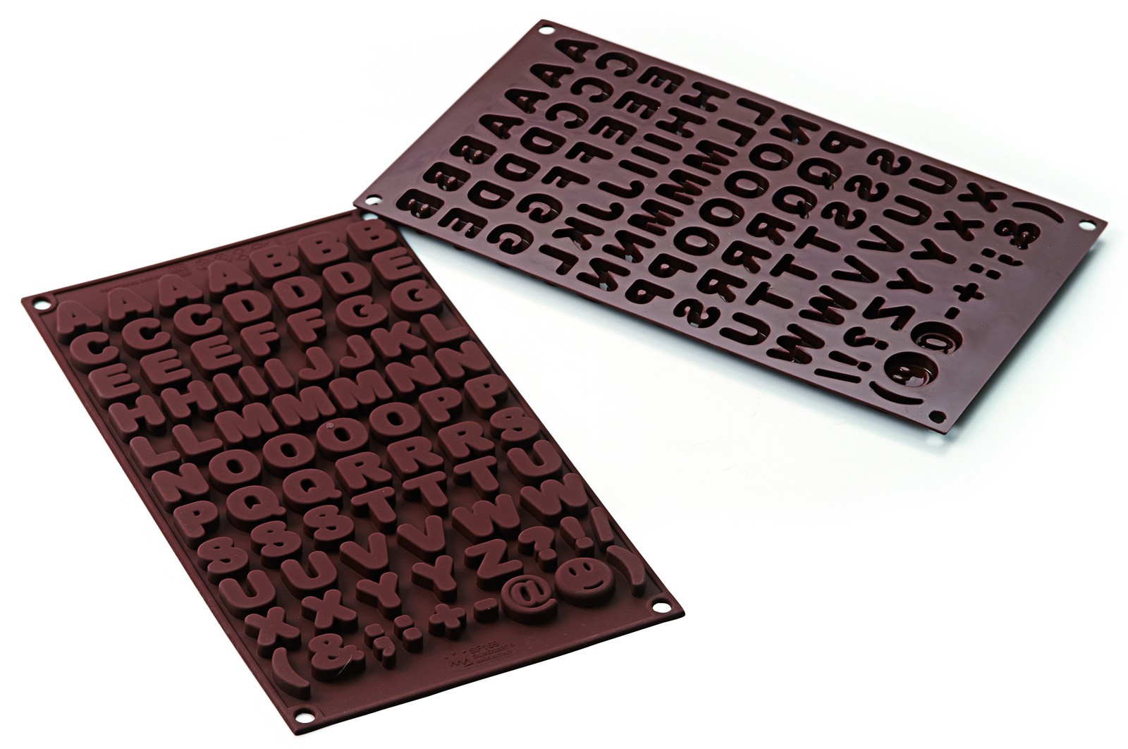 Silikomart Silikonform Chokladform, Choco ABC, Bokstäver