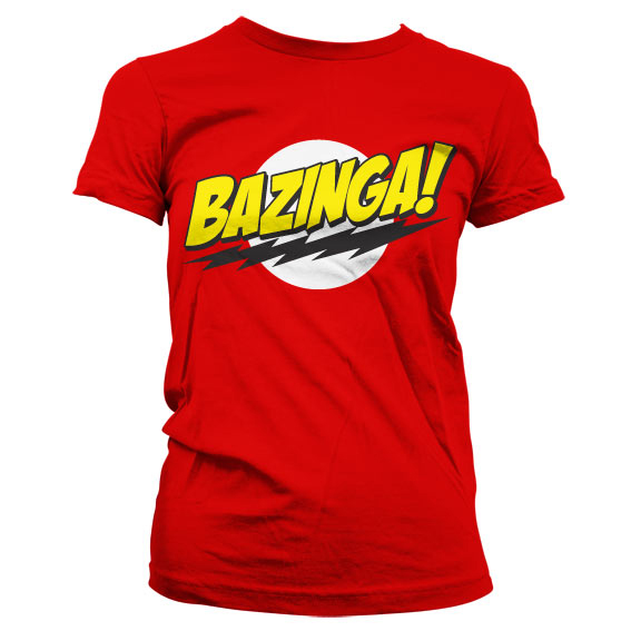 Bazinga Super Logo Tjejtröja