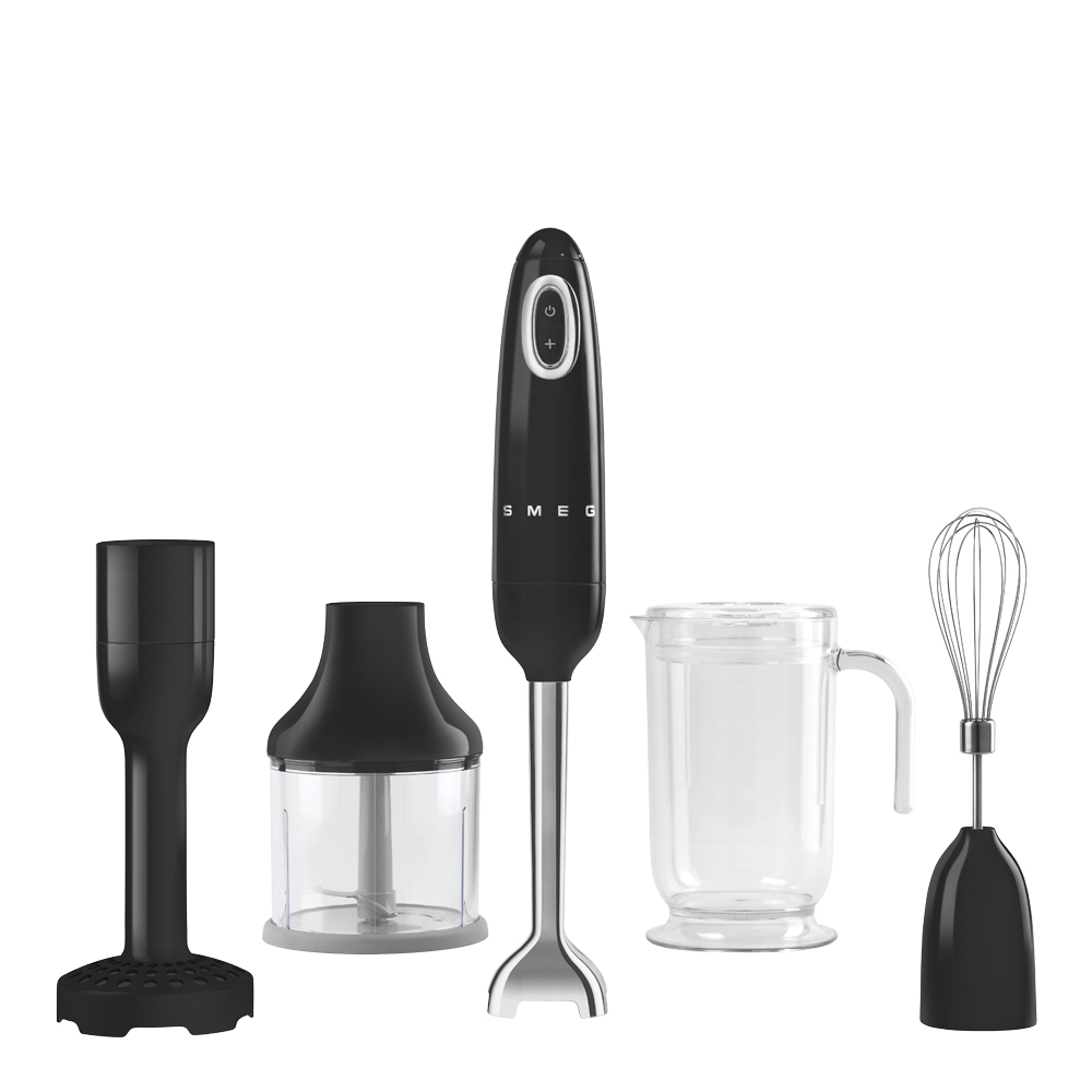Smeg - Smeg 50's style Stavmixer + tillbehör Svart