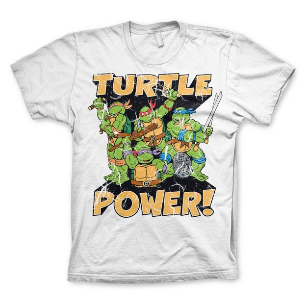 TMNT - Turtle Power! T-Shirt Vit