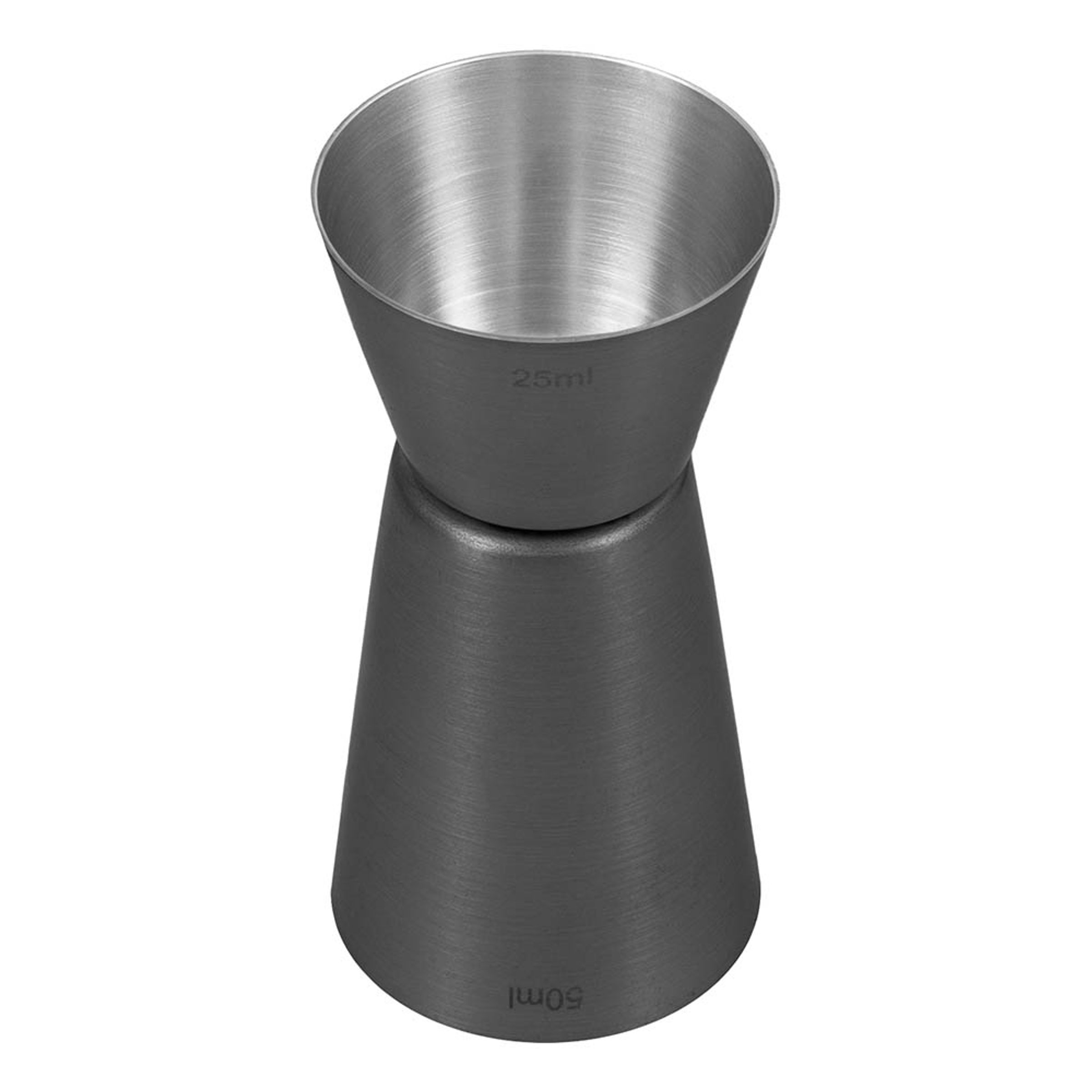 Jigger Gun-Metal Black 25/50 ml
