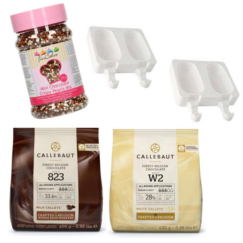 Set för chokladglass