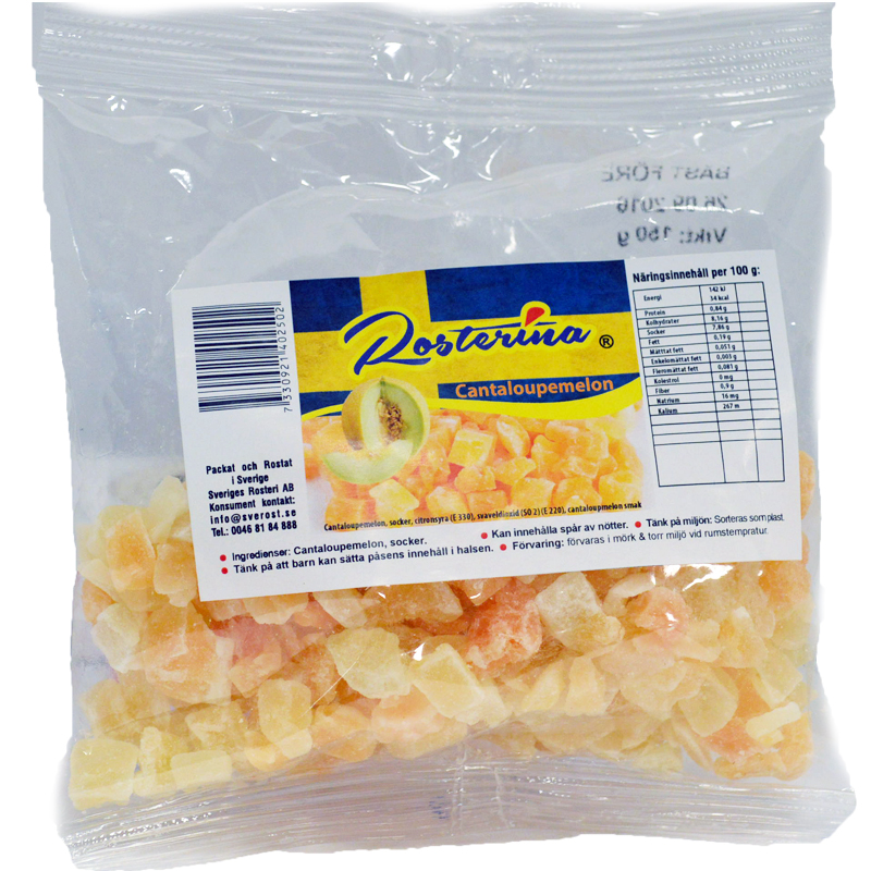 Cantaloupemelon torkade bitar - 50% rabatt