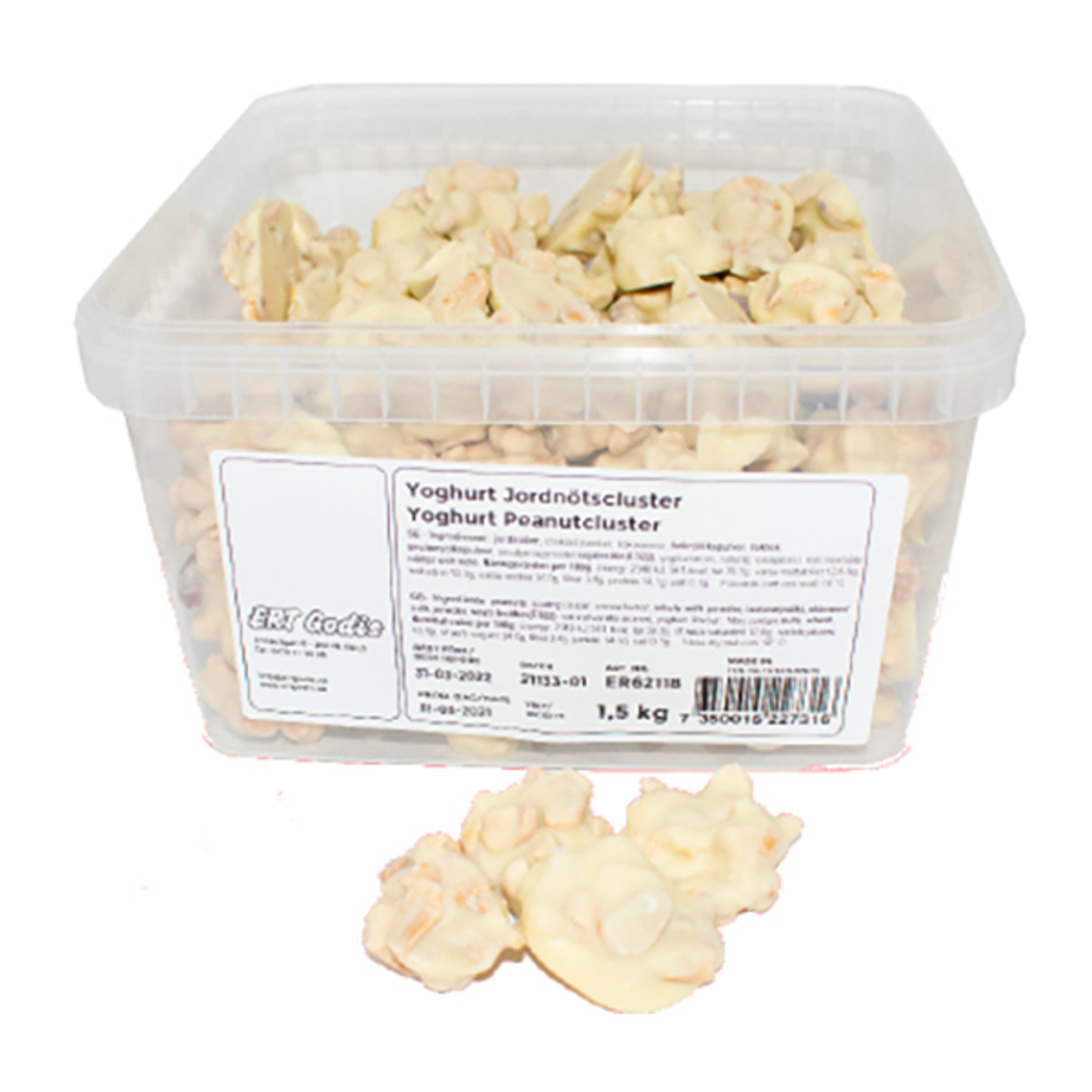 Yoghurt Jordnötscluster Storpack - 1,5 kg