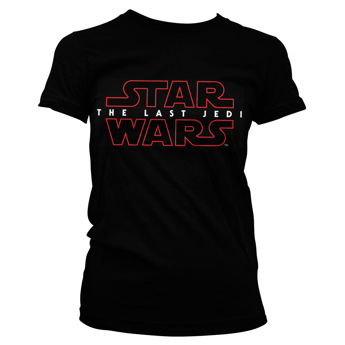 Star Wars The Last Jedi Logo Svart Dam T-shirt