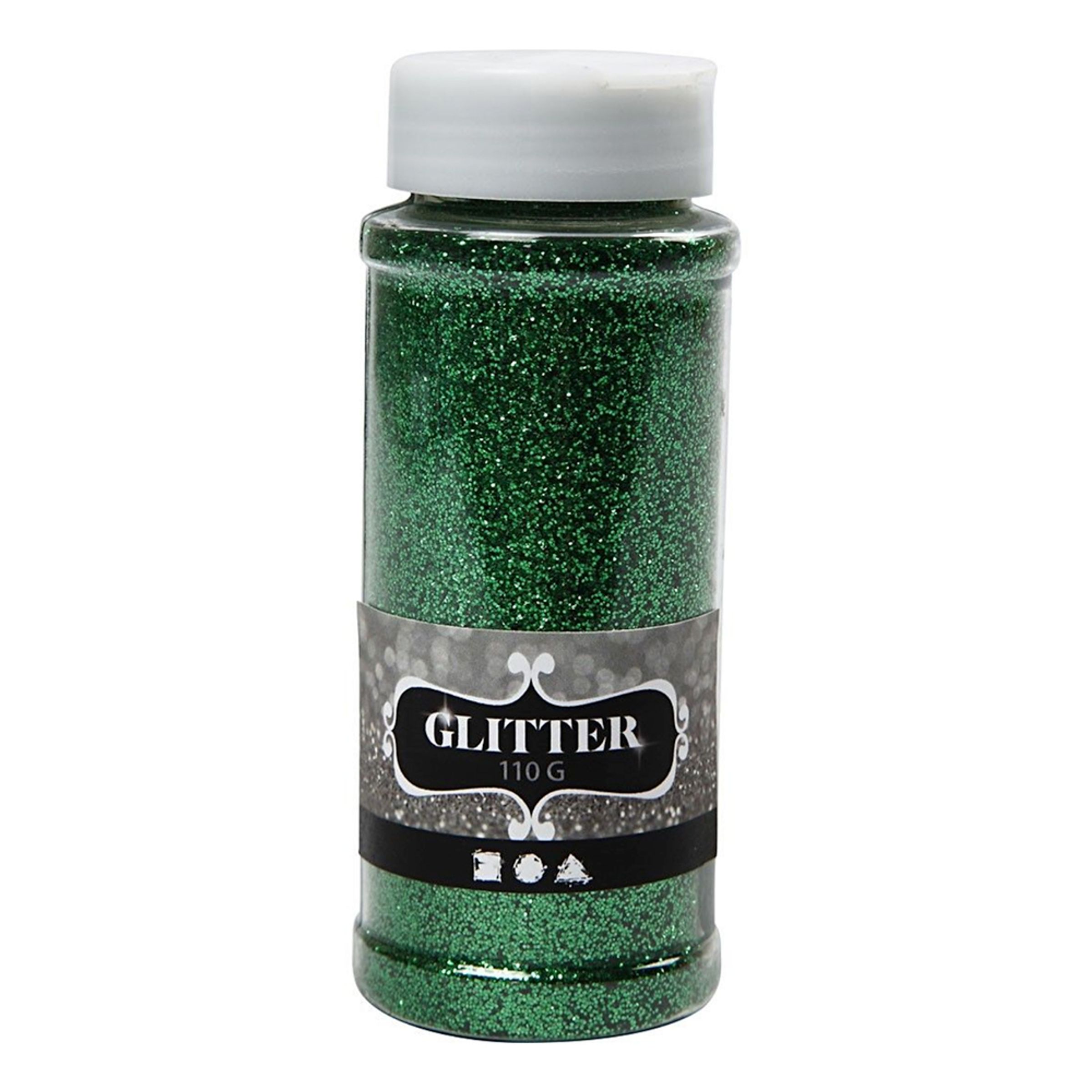 Glitter på Burk - Grön