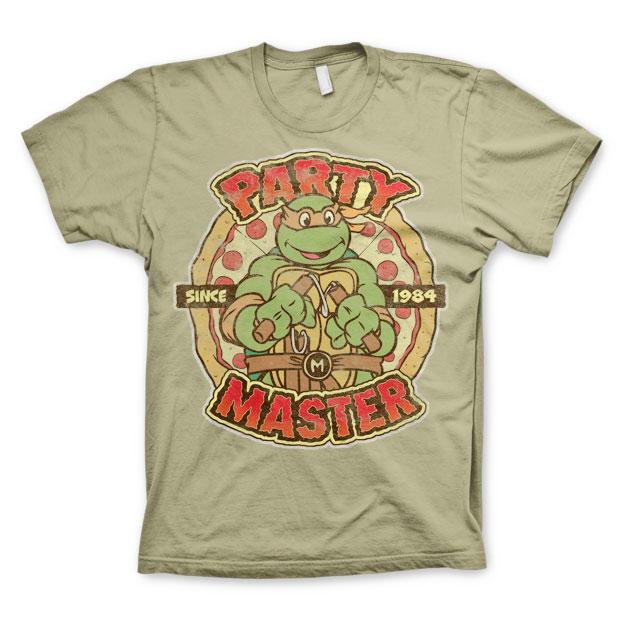 TMNT - Party Master Since 1984 T-Shirt Khaki