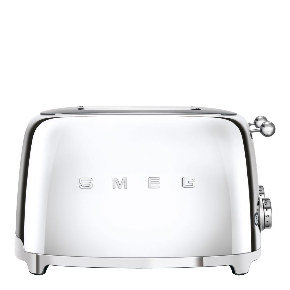 Smeg - 50's Style Brödrost kvadrat 4 skivor Krom