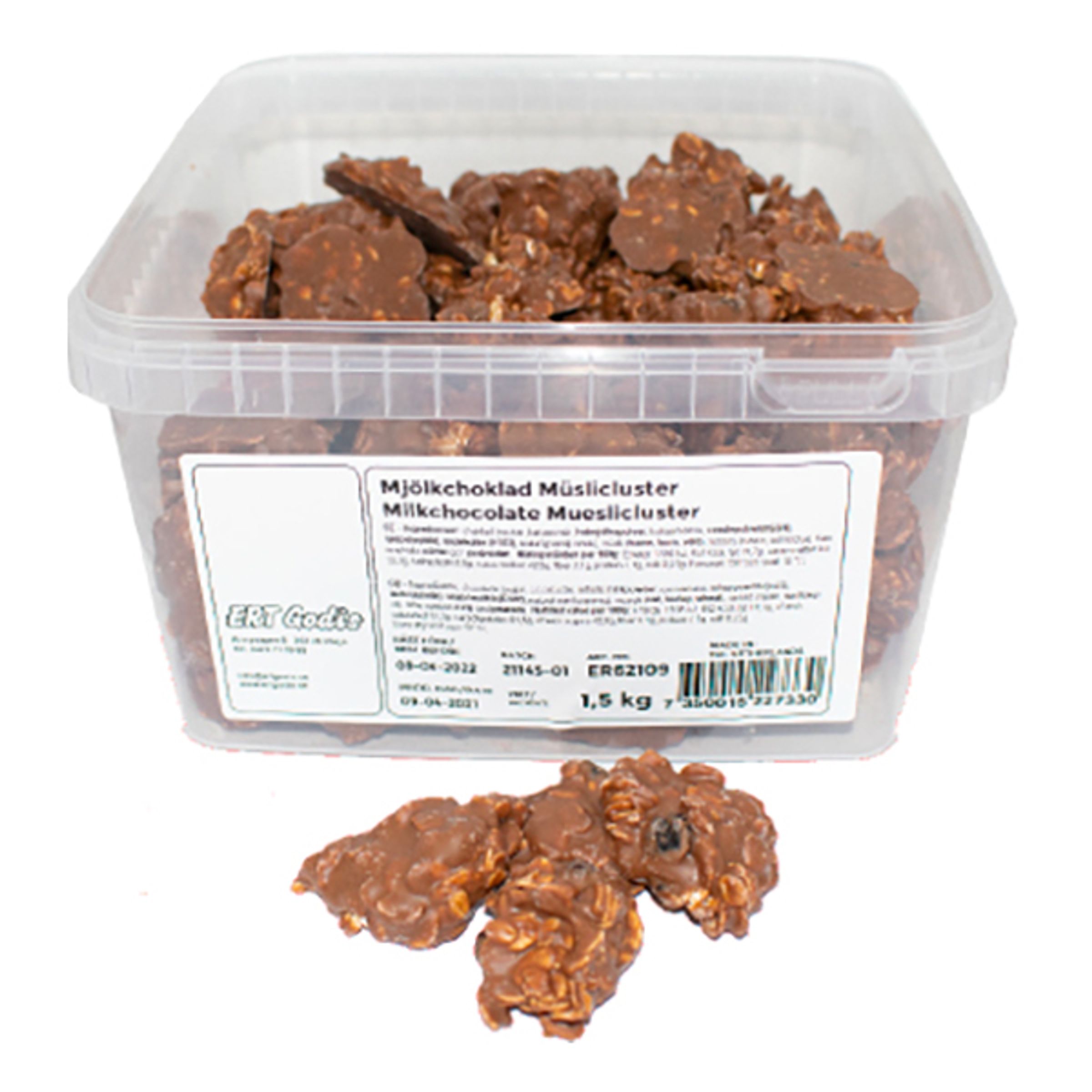 Mjölkchoklad Müslicluster Storpack - 1,5 kg