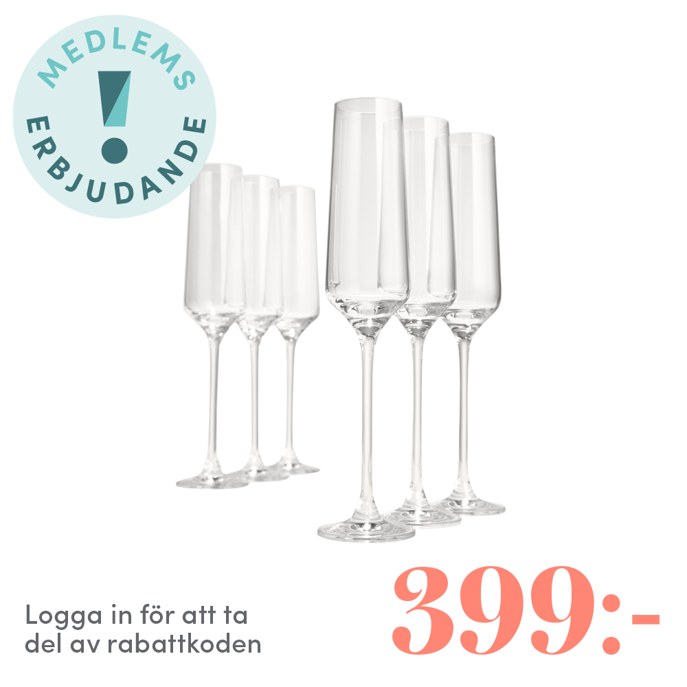 Table Top Stories - Celebration Champagneglas 19 cl 6-pack