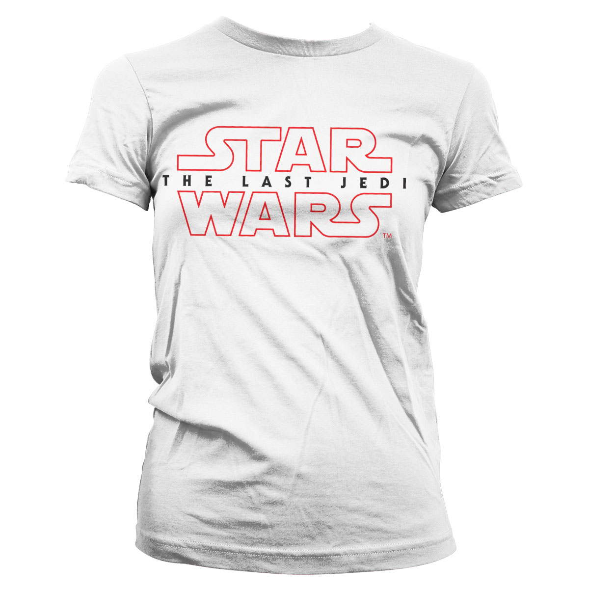 Star Wars The Last Jedi Logo Vit Dam T-shirt