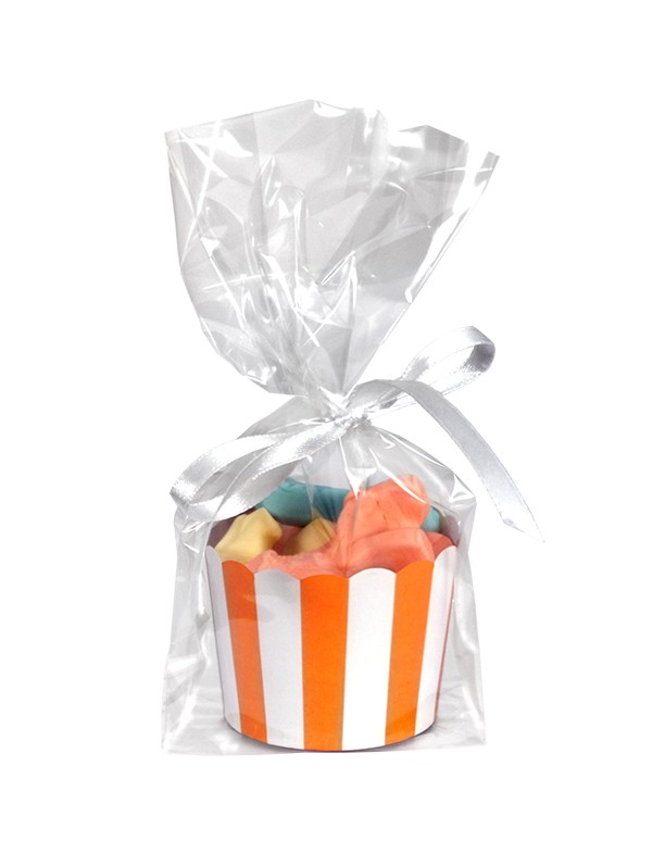 Godis Cupcakes - Orange randig