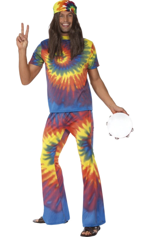 1960's Tie Dye Top and Flared Trousers, MEDIUM