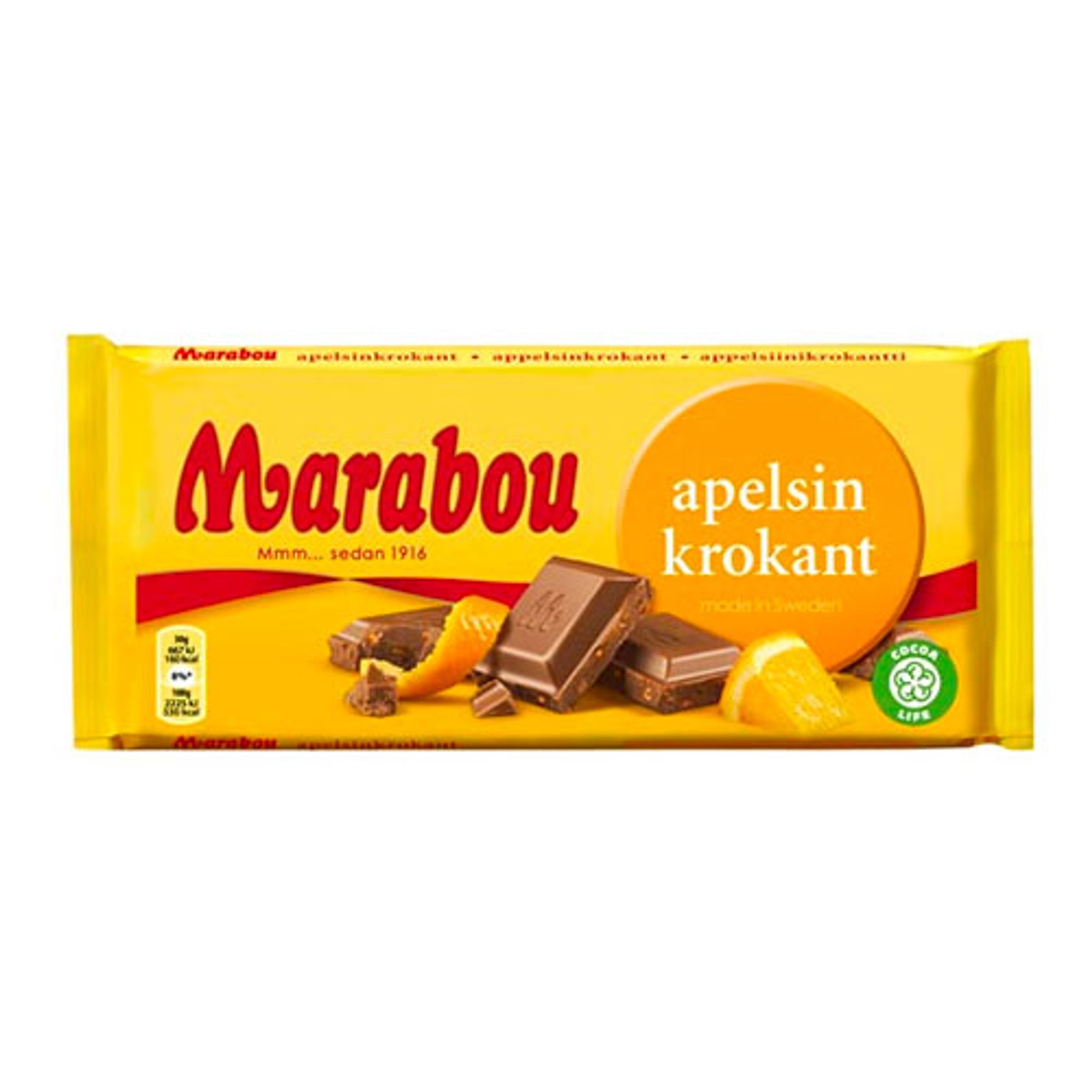 Marabou Apelsinkrokant Chokladkaka - 200 gram