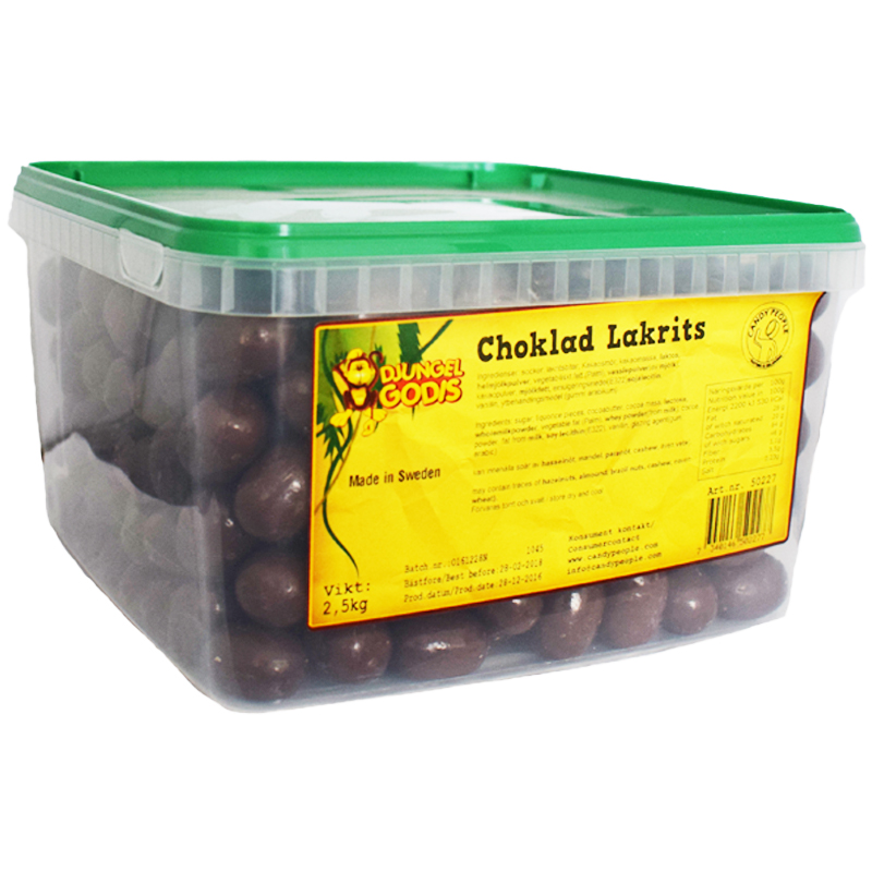 Hel Låda Godis Chokladlakrits 2,5kg - 59% rabatt