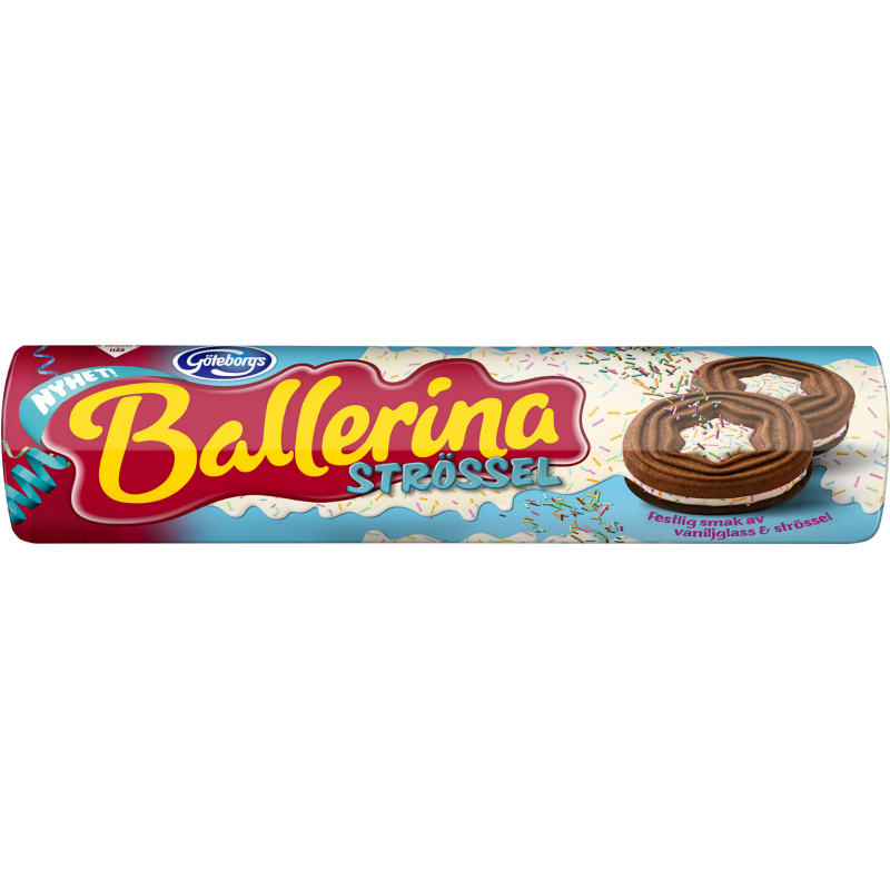 Kakor "Ballerina Strössel" 190g - 33% rabatt