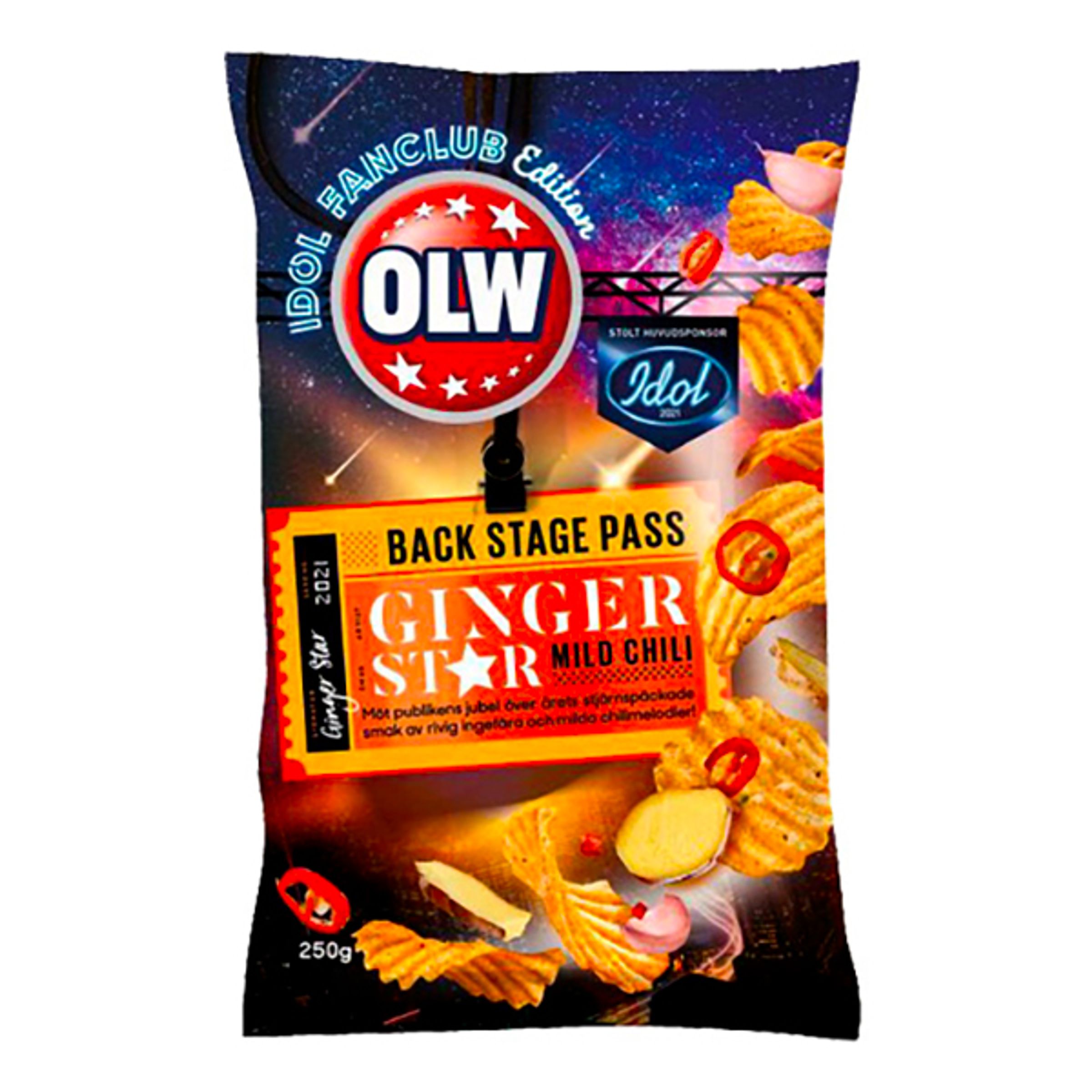 OLW Ginger Star Mild Chili Limited Edition - 250 gram
