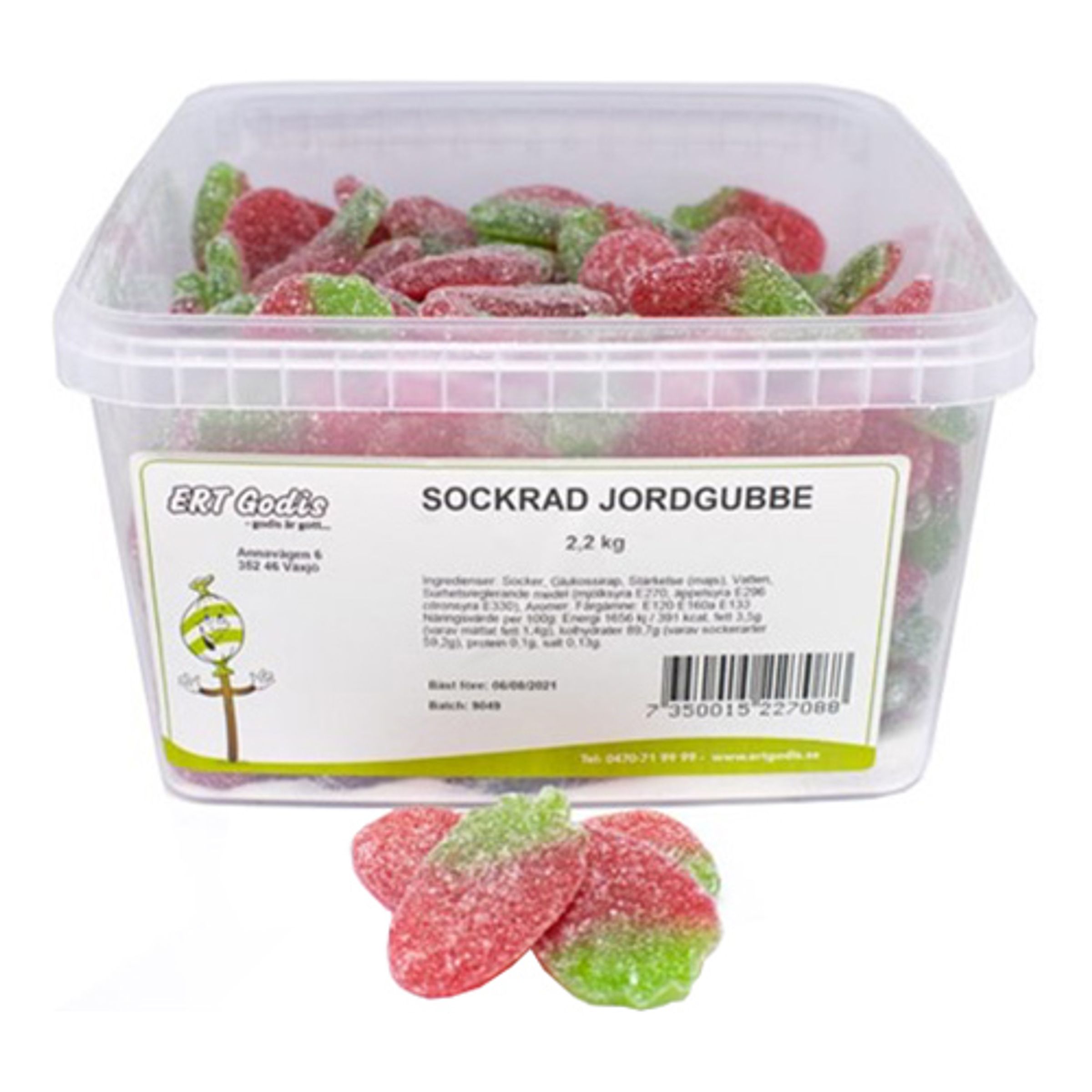 Sockrade Jordgubbar - 2 kg