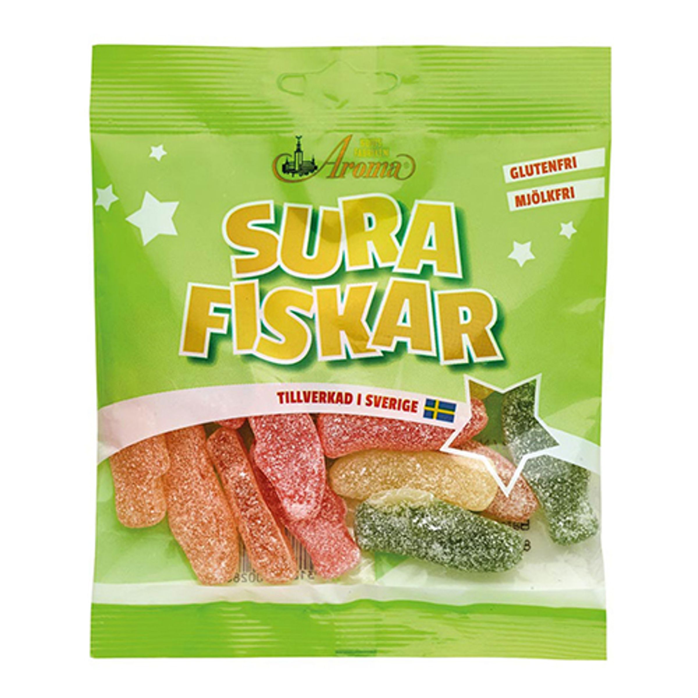 Sura Fiskar i Påse - 80 gram